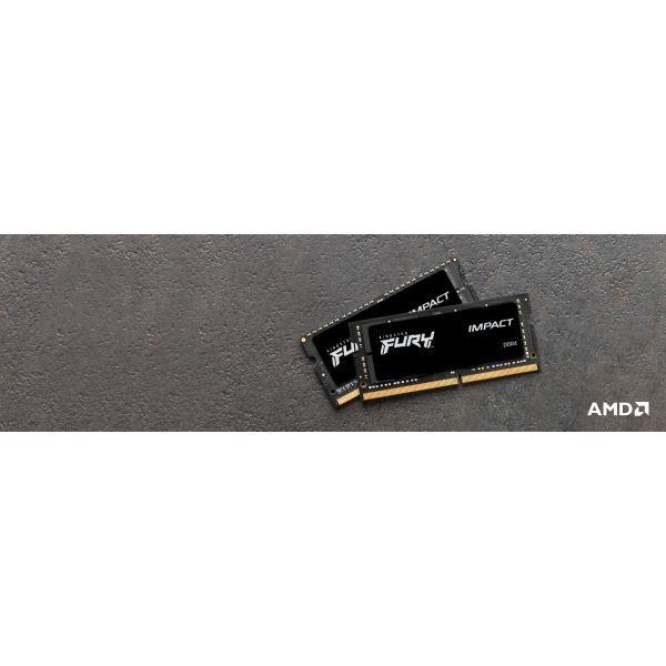 Kingston Technology FURY 8GB 3200MT/s DDR4 CL20 SODIMM Impact (KF432S20IB/8) Kingston Technology FURY 8GB 3200MT/s DDR4 CL20 SODIMM Impact