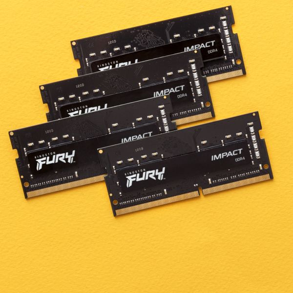 Kingston Technology FURY 16GB 3200MT/s DDR4 CL20 SODIMM (Kit of 2) Impact (KF432S20IBK2/16) Kingston Technology FURY 16GB 3200MT/s DDR4 CL20 SODIMM (Kit of 2) Impact