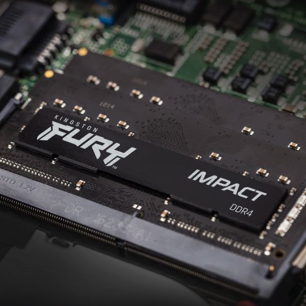 Kingston Technology FURY 16GB 3200MT/s DDR4 CL20 SODIMM (Kit of 2) Impact (KF432S20IBK2/16) Kingston Technology FURY 16GB 3200MT/s DDR4 CL20 SODIMM (Kit of 2) Impact