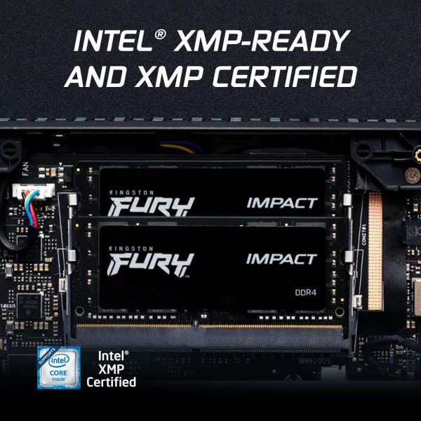 Kingston Technology FURY 32GB 3200MT/s DDR4 CL20 SODIMM (Kit of 2) Impact (KF432S20IBK2/32)