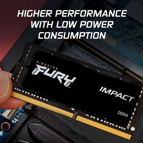 Kingston Technology FURY 32GB 3200MT/s DDR4 CL20 SODIMM (Kit of 2) Impact (KF432S20IBK2/32)