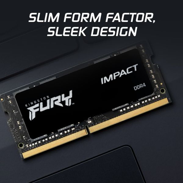 Kingston Technology FURY 32GB 3200MT/s DDR4 CL20 SODIMM (Kit of 2) Impact (KF432S20IBK2/32)
