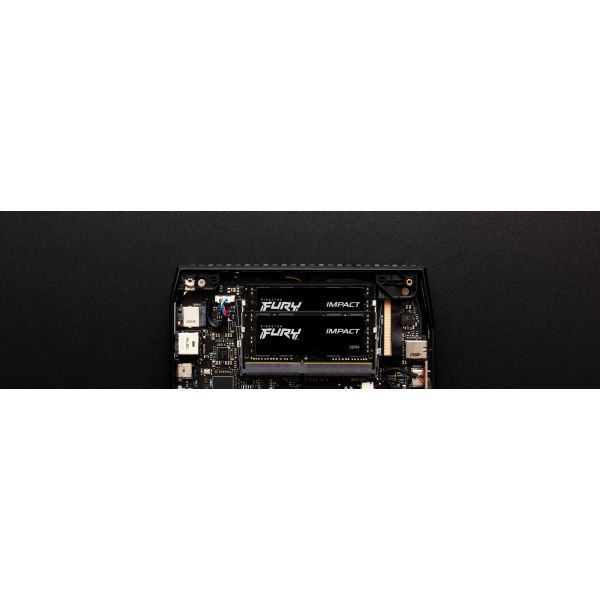 Kingston Technology FURY 32GB 3200MT/s DDR4 CL20 SODIMM (Kit of 2) Impact (KF432S20IBK2/32) Kingston Technology FURY 32GB 3200MT/s DDR4 CL20 SODIMM (Kit of 2) Impact