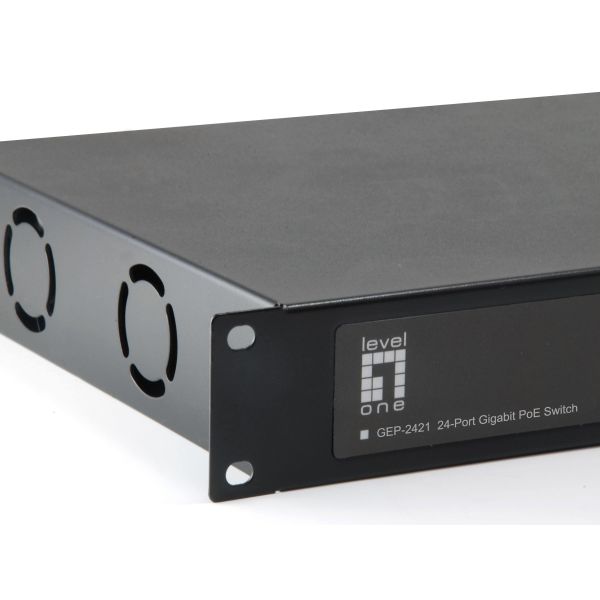 LevelOne GEP-2421W500 netwerk-switch Unmanaged Gigabit Ethernet (10/100/1000) Power over Ethernet (PoE) Zwart (GEP-2421W500)