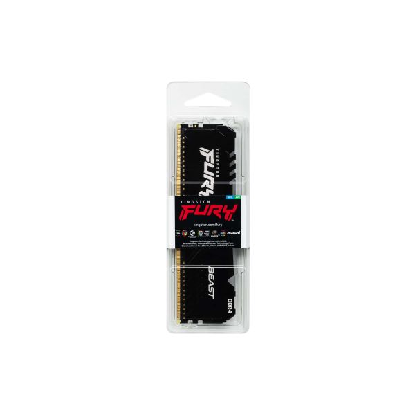 Kingston Technology FURY Beast RGB geheugenmodule 8 GB 1 x 8 GB DDR4 3600 MHz (KF436C17BBA/8)