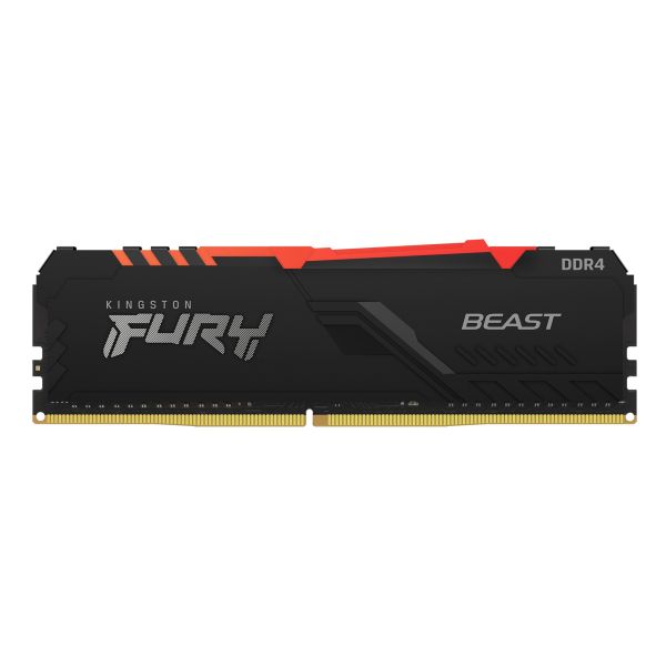 Kingston Technology FURY Beast RGB geheugenmodule 8 GB 1 x 8 GB DDR4 3600 MT/s 288-pin DIMM