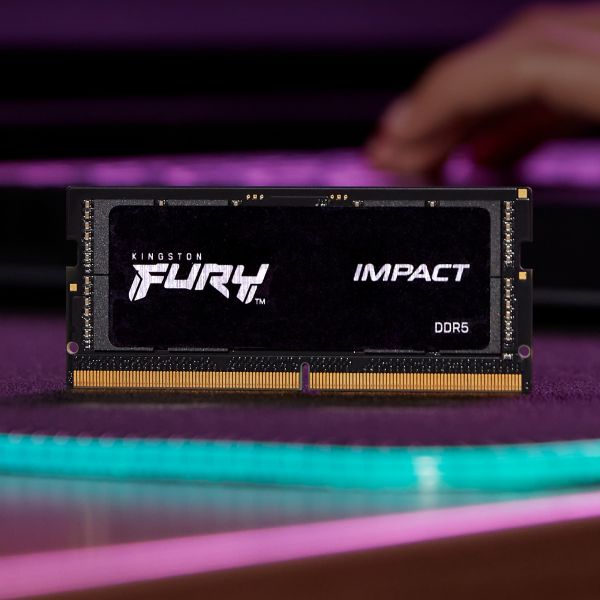 Kingston Technology FURY 8GB 4800MT/s DDR5 CL38 SODIMM Impact (KF548S38IB-8) Kingston Technology FURY 8GB 4800MT/s DDR5 CL38 SODIMM Impact