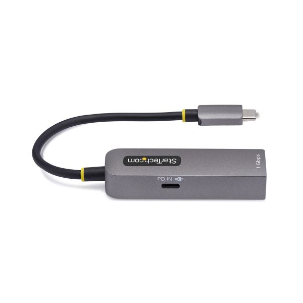 StarTech.com USB-C naar Ethernet Adapter, NIC, 100W PD Pass-Through, USB 3.0 Type-C 1Gbps Multi Speed Netwerk Adapter, Gigabit Ethernet, Thunderbolt Compatibel, Windows & Mac (1GPD3-USB-C-ETHERNET) StarTech.com USB-C naar Ethernet Adapter, NIC, 100W PD Pass-Through, USB 3.0 Type-C 1Gbps Multi Speed Netwerk Adapter, Gigabit Ethernet, Thunderbolt Compatibel, Windows & Mac (1GPD3-USB-C-ETHERNET)