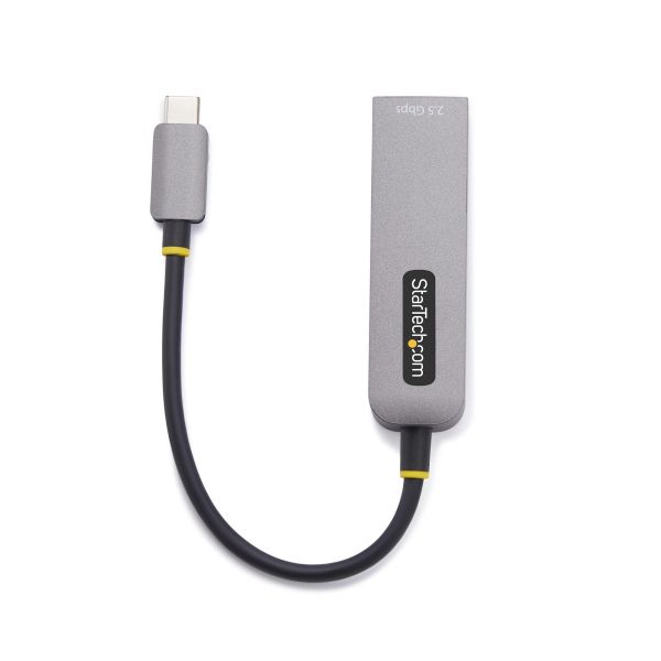 StarTech.com 2.5GbE USB-C naar Ethernet Adapter, 100W PD Pass-Through, NBASE-T NIC, USB 3.0 Type-C 2.5/1G Multi Speed Netwerk, Thunderbolt Compatibel, Windows & Mac (2GPD3-USB-C-ETHERNET) StarTech.com 2.5GbE USB-C naar Ethernet Adapter, 100W PD Pass-Through, NBASE-T NIC, USB 3.0 Type-C 2.5/1G Multi Speed Netwerk, Thunderbolt Compatibel, Windows & Mac (2GPD3-USB-C-ETHERNET)