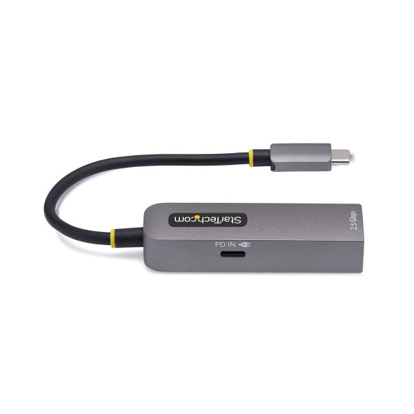 StarTech.com 2.5GbE USB-C naar Ethernet Adapter, 100W PD Pass-Through, NBASE-T NIC, USB 3.0 Type-C 2.5/1G Multi Speed Netwerk, Thunderbolt Compatibel, Windows & Mac (2GPD3-USB-C-ETHERNET) StarTech.com 2.5GbE USB-C naar Ethernet Adapter, 100W PD Pass-Through, NBASE-T NIC, USB 3.0 Type-C 2.5/1G Multi Speed Netwerk, Thunderbolt Compatibel, Windows & Mac (2GPD3-USB-C-ETHERNET)