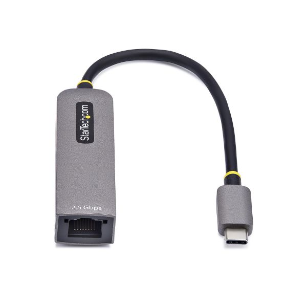 StarTech.com 2.5GbE USB-C naar Ethernet Adapter, 100W PD Pass-Through, NBASE-T NIC, USB 3.0 Type-C 2.5/1G Multi Speed Netwerk, Thunderbolt Compatibel, Windows & Mac (2GPD3-USB-C-ETHERNET) StarTech.com 2.5GbE USB-C naar Ethernet Adapter, 100W PD Pass-Through, NBASE-T NIC, USB 3.0 Type-C 2.5/1G Multi Speed Netwerk, Thunderbolt Compatibel, Windows & Mac (2GPD3-USB-C-ETHERNET)