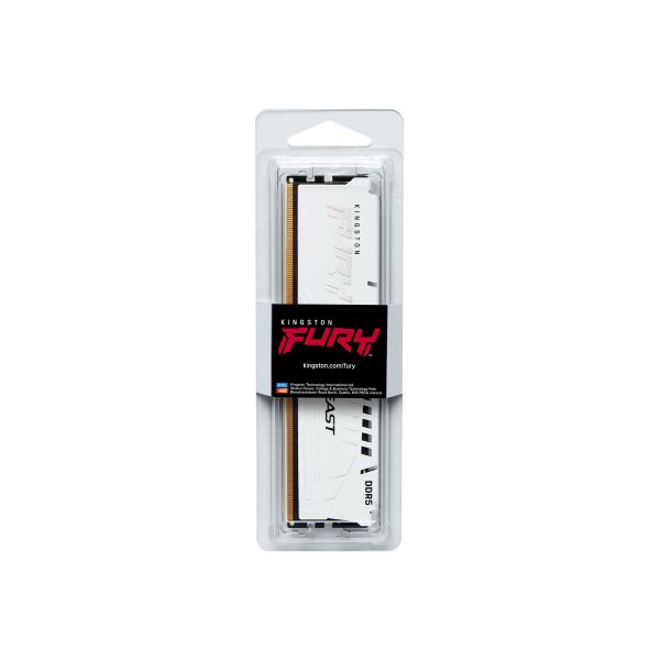Kingston Technology FURY Beast 16GB 5200MT/s DDR5 CL40 DIMM White XMP (KF552C40BW-16) Kingston Technology FURY Beast 16GB 5200MT/s DDR5 CL40 DIMM White XMP