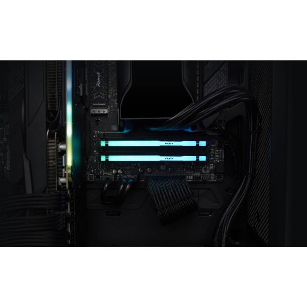 Kingston Technology FURY Beast 64GB 5600MT/s DDR5 CL40 DIMM (Kit van 2) RGB (KF556C40BBAK2-64)