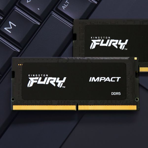 Kingston Technology FURY 64GB 5600MT/s DDR5 CL40 SODIMM (set van 2) Impact PnP (KF556S40IBK2-64) Kingston Technology FURY 64GB 5600MT/s DDR5 CL40 SODIMM (set van 2) Impact PnP