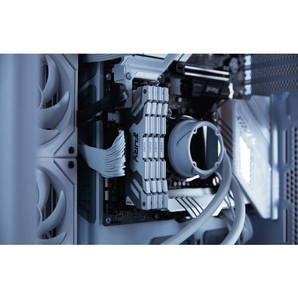 Kingston Technology FURY 32GB 6400MT/s DDR5 CL32 DIMM (set van 2) Renegade White XMP (KF564C32RWK2-32) Kingston Technology FURY 32GB 6400MT/s DDR5 CL32 DIMM (set van 2) Renegade White XMP