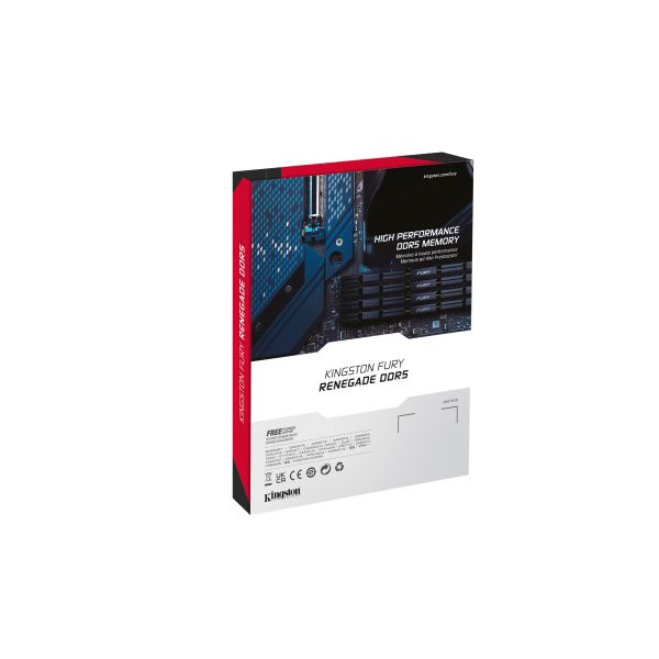 Kingston Technology FURY 16GB 7200MT/s DDR5 CL38 DIMM Renegade Zilver XMP (KF572C38RS-16) Kingston Technology FURY 16GB 7200MT/s DDR5 CL38 DIMM Renegade Zilver XMP