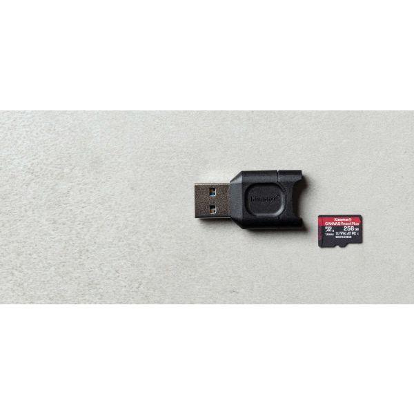 Kingston Technology MobileLite Plus geheugenkaartlezer USB 3.2 Gen 1 (3.1 Gen 1) Type-A Zwart (MLPM)