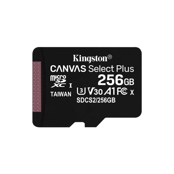 Kingston Technology Canvas Select Plus 256 GB MicroSDXC UHS-I Klasse 10 (SDCS2/256GB)