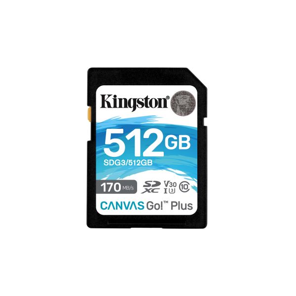Kingston Technology Canvas Go! Plus 512 GB SD UHS-I Klasse 10 (SDG3/512GB)
