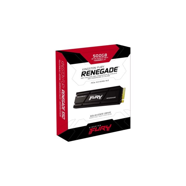 Kingston Technology FURY Renegade M.2 500 GB PCI Express 4.0 3D TLC NVMe (SFYRSK/500G)