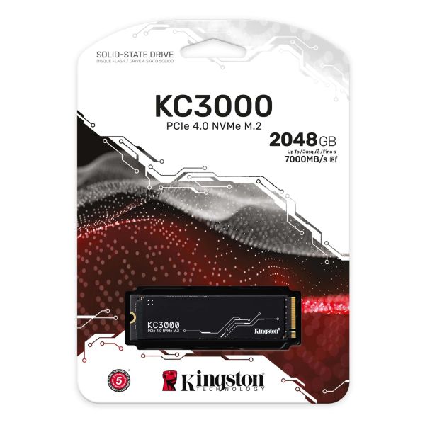 Kingston Technology KC3000 M.2 2048 GB PCI Express 4.0 3D TLC NVMe (SKC3000D/2048G)