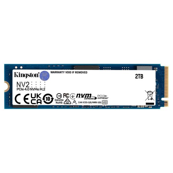 Kingston Technology NV2 M.2 2000 GB PCI Express 4.0 NVMe (SNV2S/2000G) Kingston Technology NV2 M.2 2000 GB PCI Express 4.0 NVMe (SNV2S/2000G)