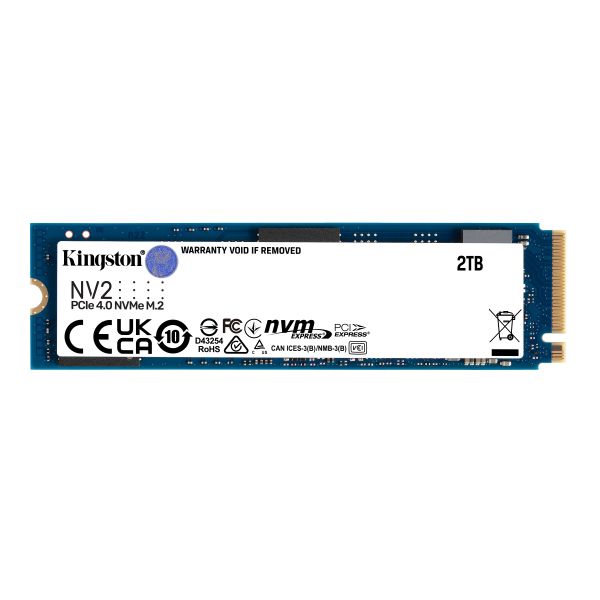 Kingston Technology 2000G NV2 M.2 2280 PCIe 4.0 NVMe SSD (SNV2S/2000G)