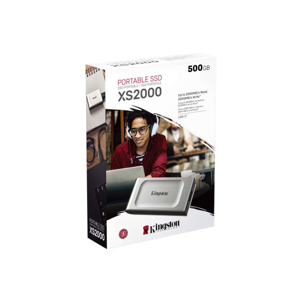 Kingston Technology XS2000 500 GB Zwart, Zilver (SXS2000/500G)