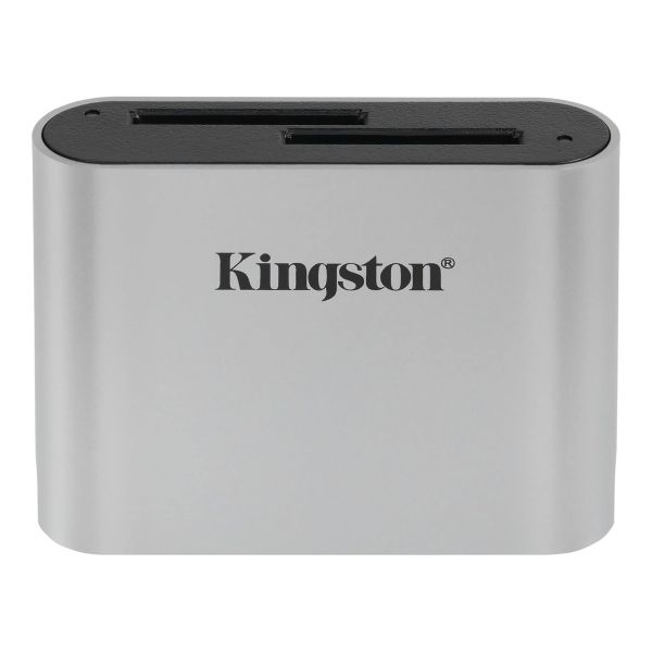 Kingston Technology Workflow SD Reader geheugenkaartlezer USB 3.2 Gen 1 (3.1 Gen 1) Zwart, Zilver (WFS-SD)