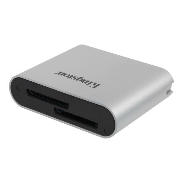 Kingston Technology Workflow SD Reader geheugenkaartlezer USB 3.2 Gen 1 (3.1 Gen 1) Zwart, Zilver (WFS-SD)