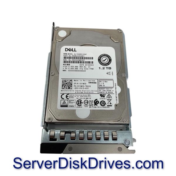 Dell 1.2TB 10K 12G SAS 2.5" HDD Refurbished (01M0D-RFB)