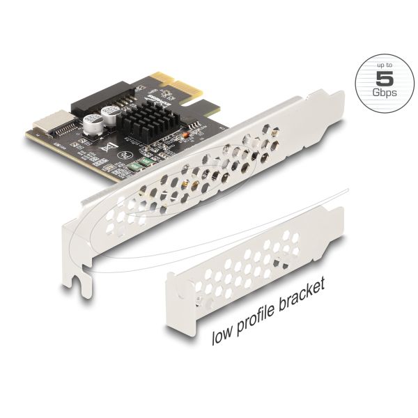 Delock PCI Express x1 naar USB 5 Gbps intern (90344)