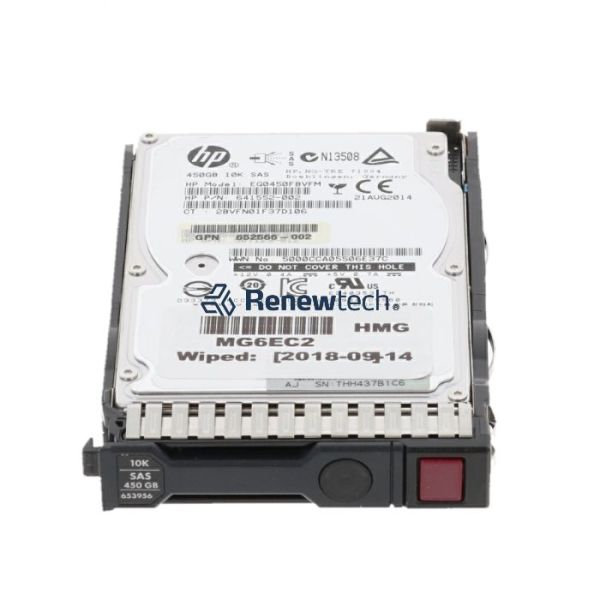 HP 450GB 6G SAS 10K 2.5in SC Refurbished (653956-001-RFB)