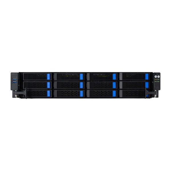 ASUS RS521A-E12-RS12U Socket SP5 Rack (2U) Zwart, Zilver (90SF03X1-M000C0)