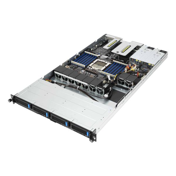 ASUS RS501A-E12-RS4 LGA 6096 Rack (1U) Zwart, Zilver (90SF03Y1-M000N0)