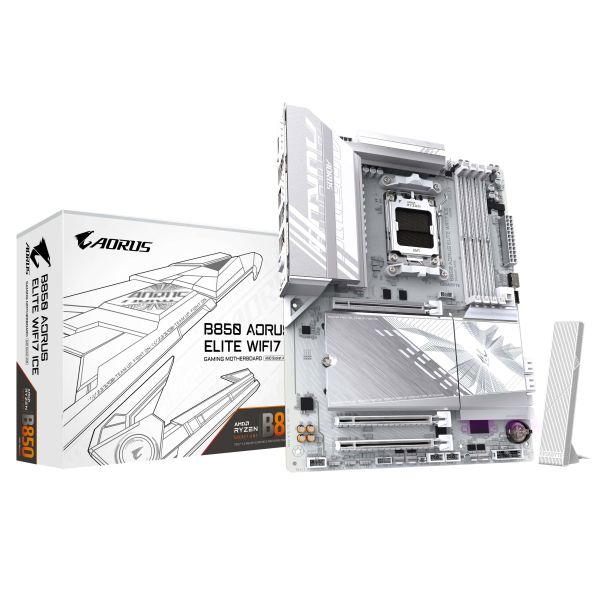 GIGABYTE B850 AORUS ELITE WIFI7 ICE AMD B850 Socket AM5 ATX (B850 AORUS ELITE WF7 ICE) GIGABYTE B850 AORUS ELITE WIFI7 ICE AMD B850 Socket AM5 ATX (B850 AORUS ELITE WF7 ICE)