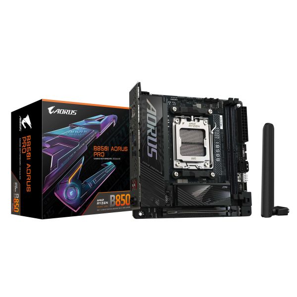 GIGABYTE B850I AORUS PRO moederbord AMD B850 Socket AM5 mini ITX (B850I AORUS PRO)