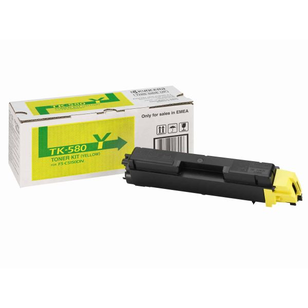 KYOCERA TK-580Y tonercartridge 1 stuk(s) Origineel Geel (1T02KTANL0)