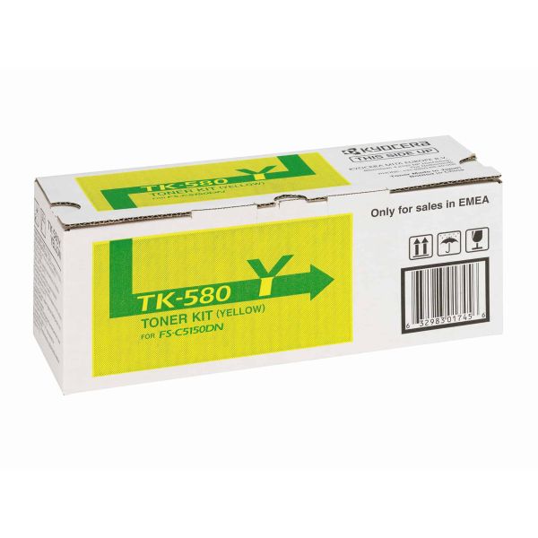 KYOCERA TK-580Y tonercartridge 1 stuk(s) Origineel Geel (1T02KTANL0)