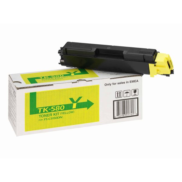 KYOCERA TK-580Y tonercartridge 1 stuk(s) Origineel Geel (1T02KTANL0)
