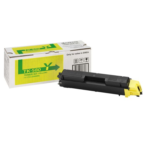 KYOCERA TK-580Y tonercartridge 1 stuk(s) Origineel Geel (1T02KTANL0)