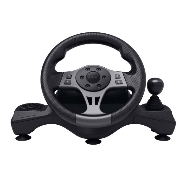 Trust GXT 289 Movi Zwart USB Stuurwiel + pedalen Nintendo Switch, PlayStation 4, Xbox One S, Xbox One X, Xbox Series S, Xbox Series X (25122)