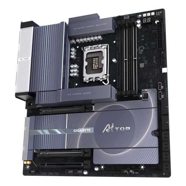 GIGABYTE Z890 AI TOP moederbord Intel Z890 LGA 1851 (Socket V1) Verlengd ATX (Z890 AI TOP) GIGABYTE Z890 AI TOP moederbord Intel Z890 LGA 1851 (Socket V1) Verlengd ATX (Z890 AI TOP)
