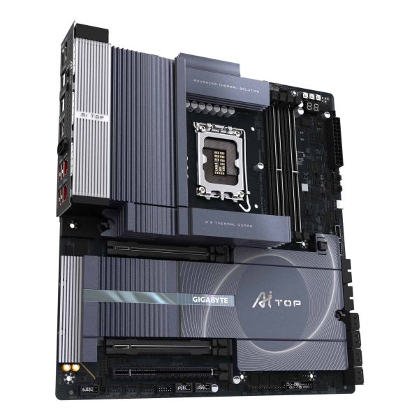 GIGABYTE Z890 AI TOP moederbord Intel Z890 LGA 1851 (Socket V1) Verlengd ATX (Z890 AI TOP) GIGABYTE Z890 AI TOP moederbord Intel Z890 LGA 1851 (Socket V1) Verlengd ATX (Z890 AI TOP)