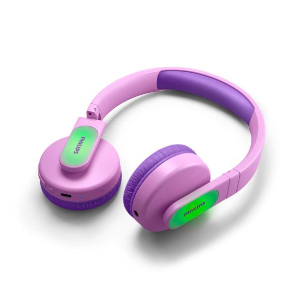 Philips TAK4206PK/00 hoofdtelefoon/headset Bedraad en draadloos Hoofdband Oproepen/muziek USB Type-C Bluetooth Roze (TAK4206PK/00)