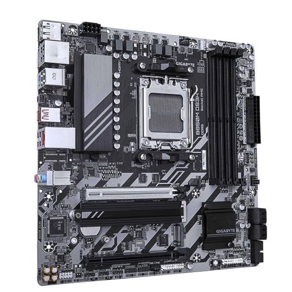 GIGABYTE B850M DS3H moederbord AMD B850 Socket AM5 micro ATX (B850M DS3H)