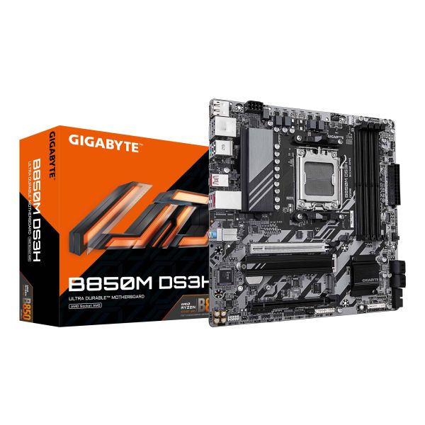 GIGABYTE B850M DS3H moederbord AMD B850 Socket AM5 micro ATX (B850M DS3H)