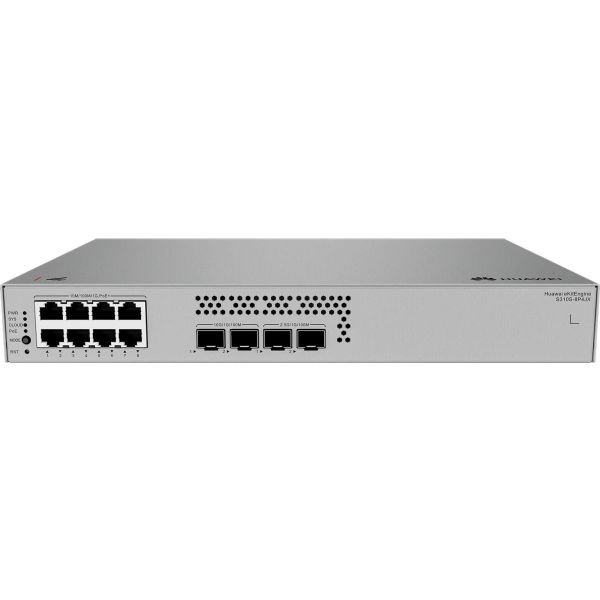 HUAWEI eKit S310S Series S310S-8P4JX Managed L2+ Gigabit Ethernet (10/100/1000) Power over Ethernet (PoE) 1U Grijs (98012479)