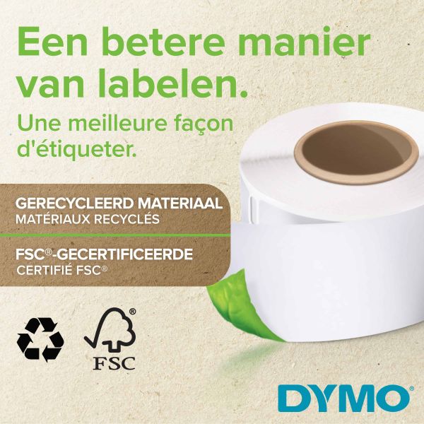 DYMO originele Duurzame LabelWriter labels | 59 mm x 190 mm | Witte Poly | 170 grote zelfklevende etiketten | Stevige labels voor de LabelWriter labelprinters (1933087) DYMO originele Duurzame LabelWriter labels | 59 mm x 190 mm | Witte Poly | 170 grote zelfklevende etiketten | Stevige labels voor de LabelWriter labelprinters (1933087)