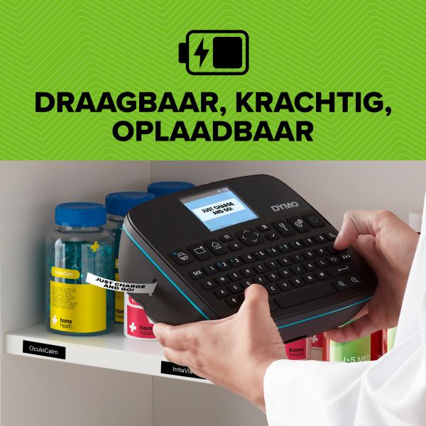 DYMO LabelManager Executive 640 CB draagbare labelprinterkit met draagtas en 3 labelcassettes | compacte QWERTY-labelmaker | Bluetooth- & USB-connectiviteit | compatibel met D1-labels (2202121)